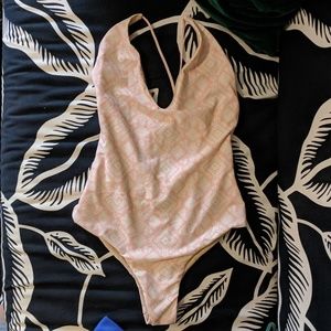 Vanilla Beach Pink Floral Swimsuit